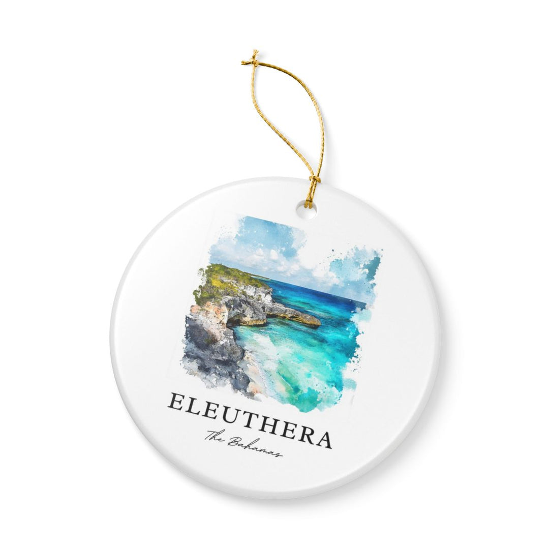 Eleuthera Bahamas Ornament: Unique Eleuthera Souvenir, Eleuthera Bahamas Xmas Decor, and Authentic Eleuthera Gift