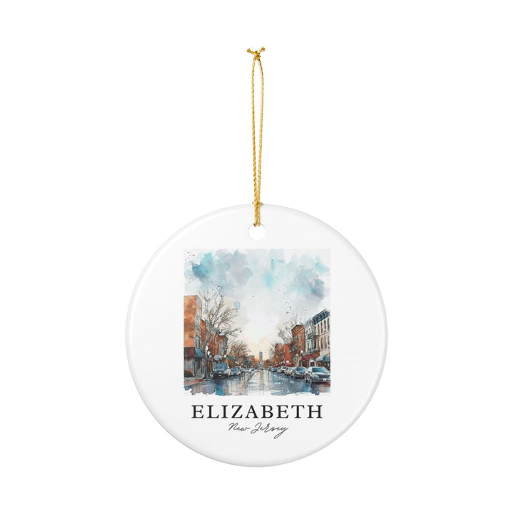 Elizabeth New Jersey New Jersey Ornament: Unique Elizabeth New Jersey Souvenir, Elizabeth New Jersey New Jersey Xmas Decor, and Authentic Elizabeth New Jersey Gift