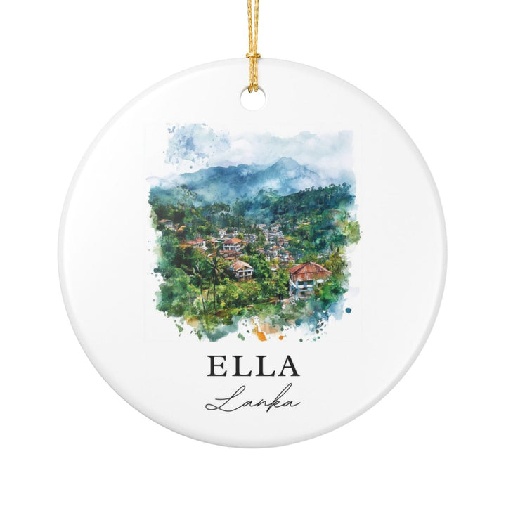 Ella Sri Lanka Ornament: Unique Ella Sri Lanka Souvenir, Ella Sri Lanka Xmas Decor, and Authentic Ella Sri Lanka Gift