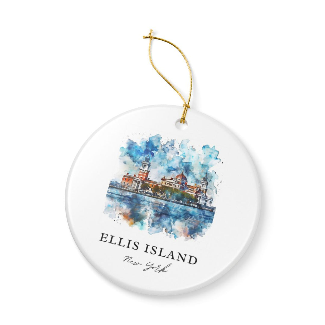 Ellis Island New York Ornament: Unique Ellis Island Souvenir, Ellis Island New York Xmas Decor, and Authentic Ellis Island Gift