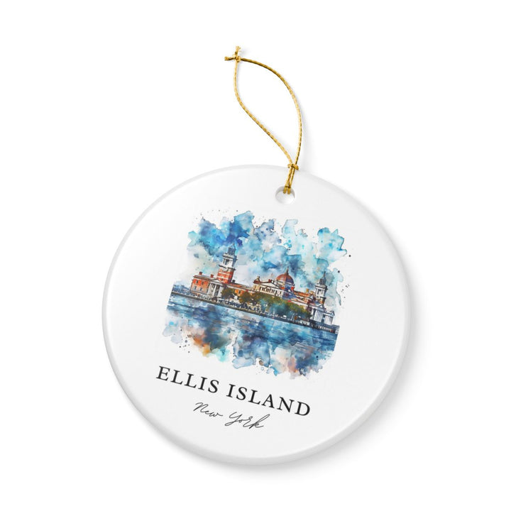 Ellis Island New York Ornament: Unique Ellis Island Souvenir, Ellis Island New York Xmas Decor, and Authentic Ellis Island Gift
