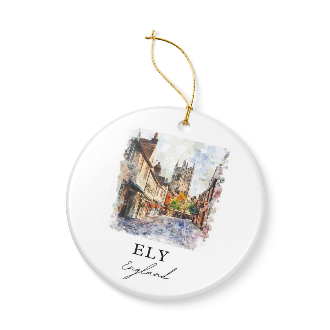 Ely England Ornament: Unique Ely Souvenir, Ely England Xmas Decor, and Authentic Ely Gift