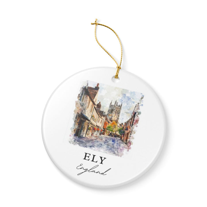 Ely England Ornament: Unique Ely Souvenir, Ely England Xmas Decor, and Authentic Ely Gift