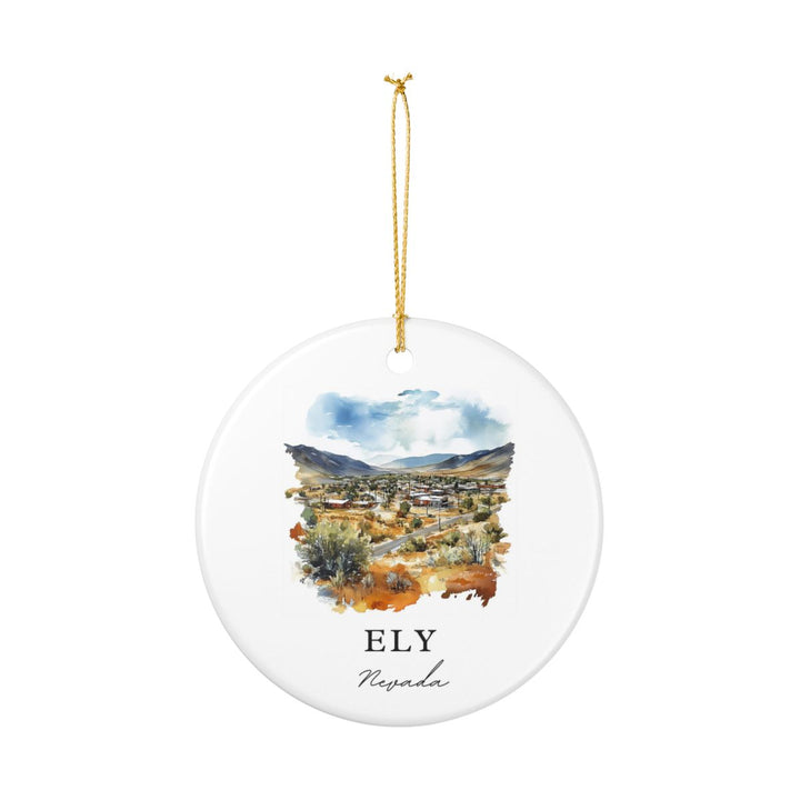 Ely Nevada USA Ornament: Unique Ely Souvenir, Ely Nevada Xmas Decor, and Authentic Ely Gift