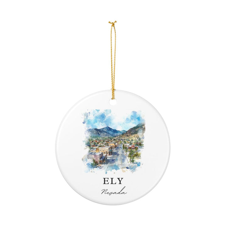 Ely Nevada USA Ornament: Unique Ely Souvenir, Ely Nevada Xmas Decor, and Authentic Ely Gift