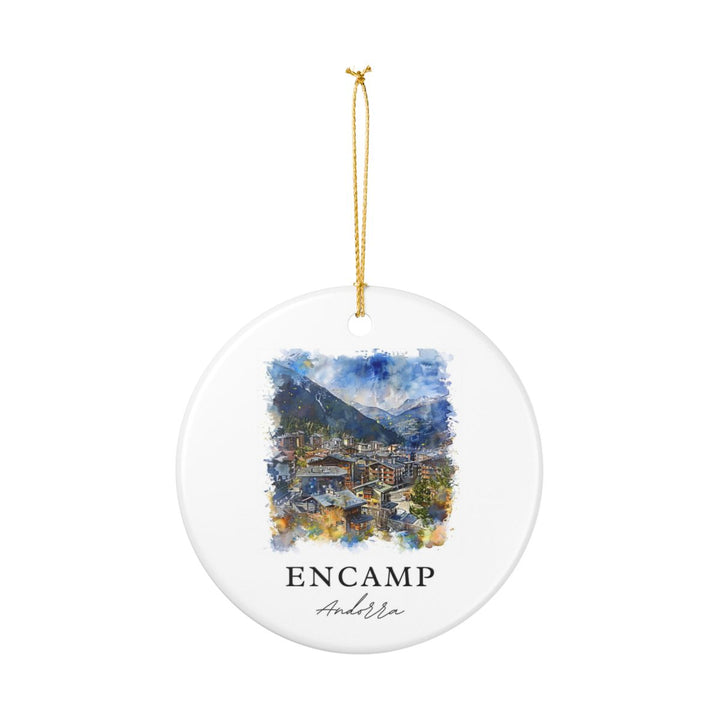 Encamp Andorra Ornament: Unique Encamp Andorra Souvenir, Encamp Andorra Xmas Decor, and Authentic Encamp Andorra Gift