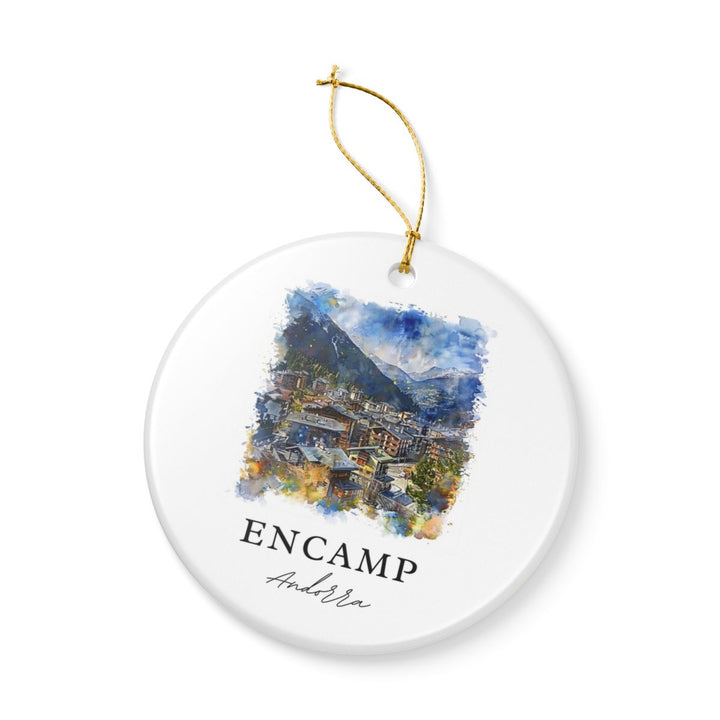 Encamp Andorra Ornament: Unique Encamp Andorra Souvenir, Encamp Andorra Xmas Decor, and Authentic Encamp Andorra Gift