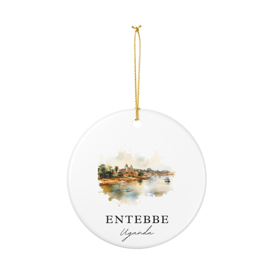 Entebbe Uganda Ornament: Unique Entebbe Souvenir, Entebbe Uganda Xmas Decor, and Authentic Entebbe Gift