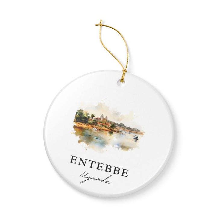 Entebbe Uganda Ornament: Unique Entebbe Souvenir, Entebbe Uganda Xmas Decor, and Authentic Entebbe Gift