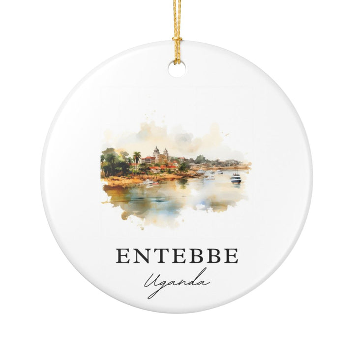 Entebbe Uganda Ornament: Unique Entebbe Souvenir, Entebbe Uganda Xmas Decor, and Authentic Entebbe Gift