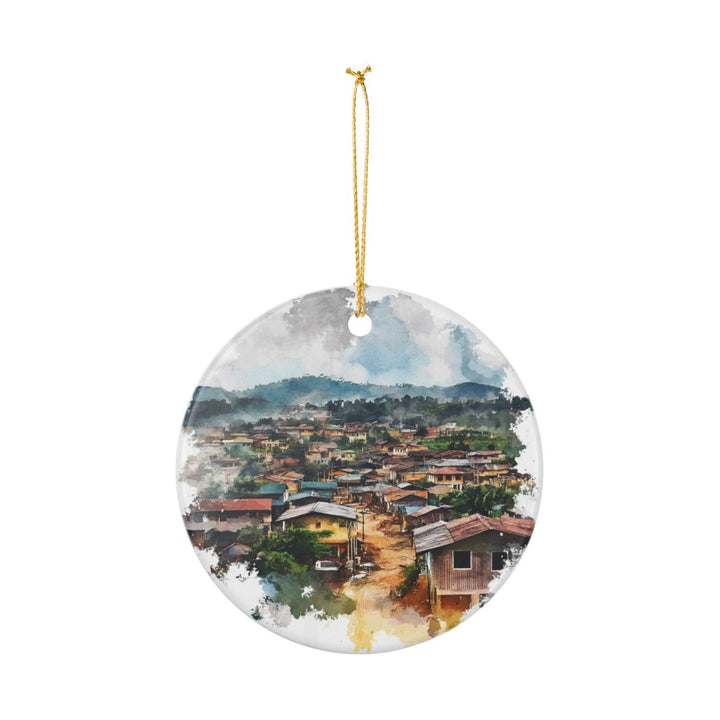 Enugu Nigeria Ornament: Unique Enugu Nigeria Souvenir, Enugu Nigeria Xmas Decor, and Authentic Enugu Nigeria Gift