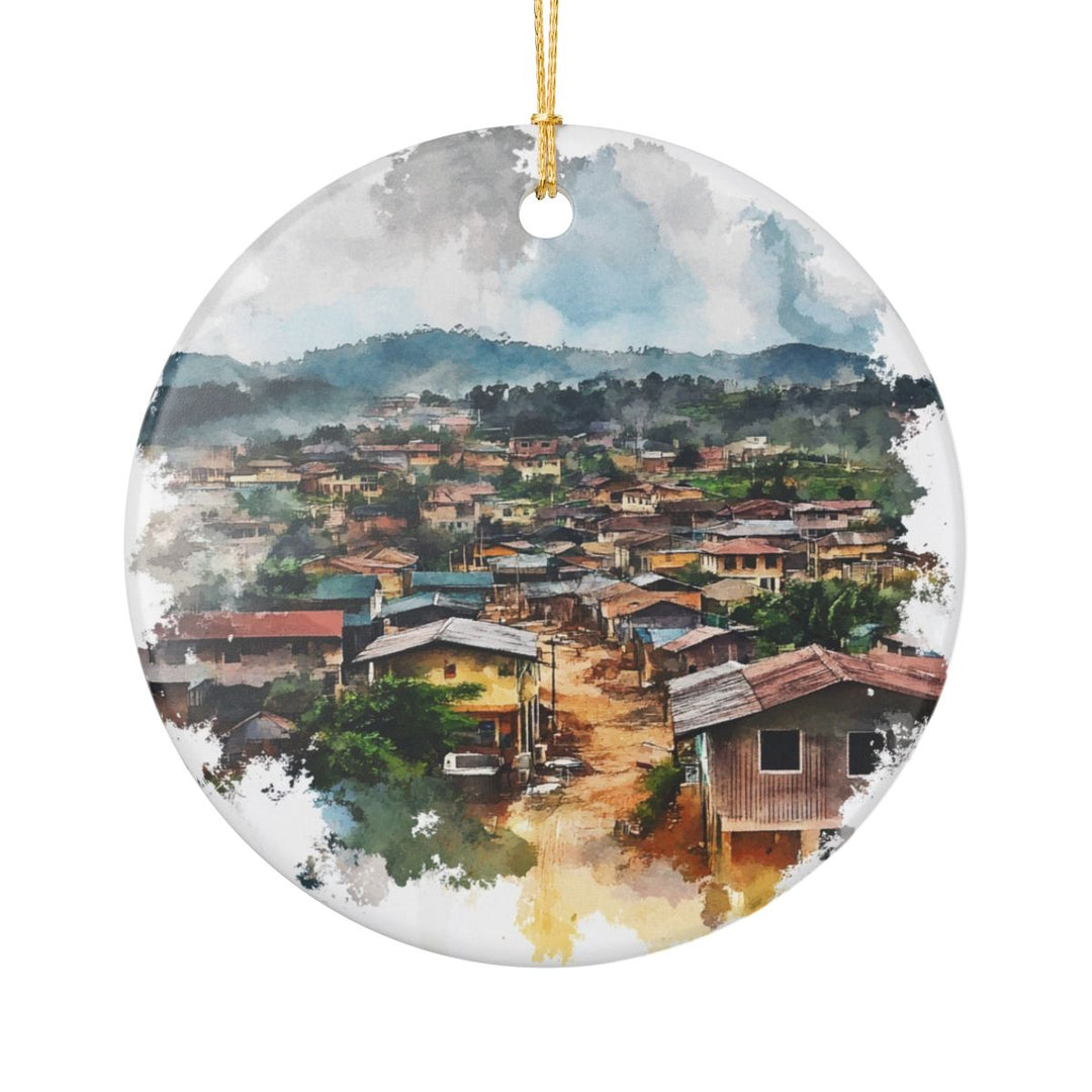 Enugu Nigeria Ornament: Unique Enugu Nigeria Souvenir, Enugu Nigeria Xmas Decor, and Authentic Enugu Nigeria Gift