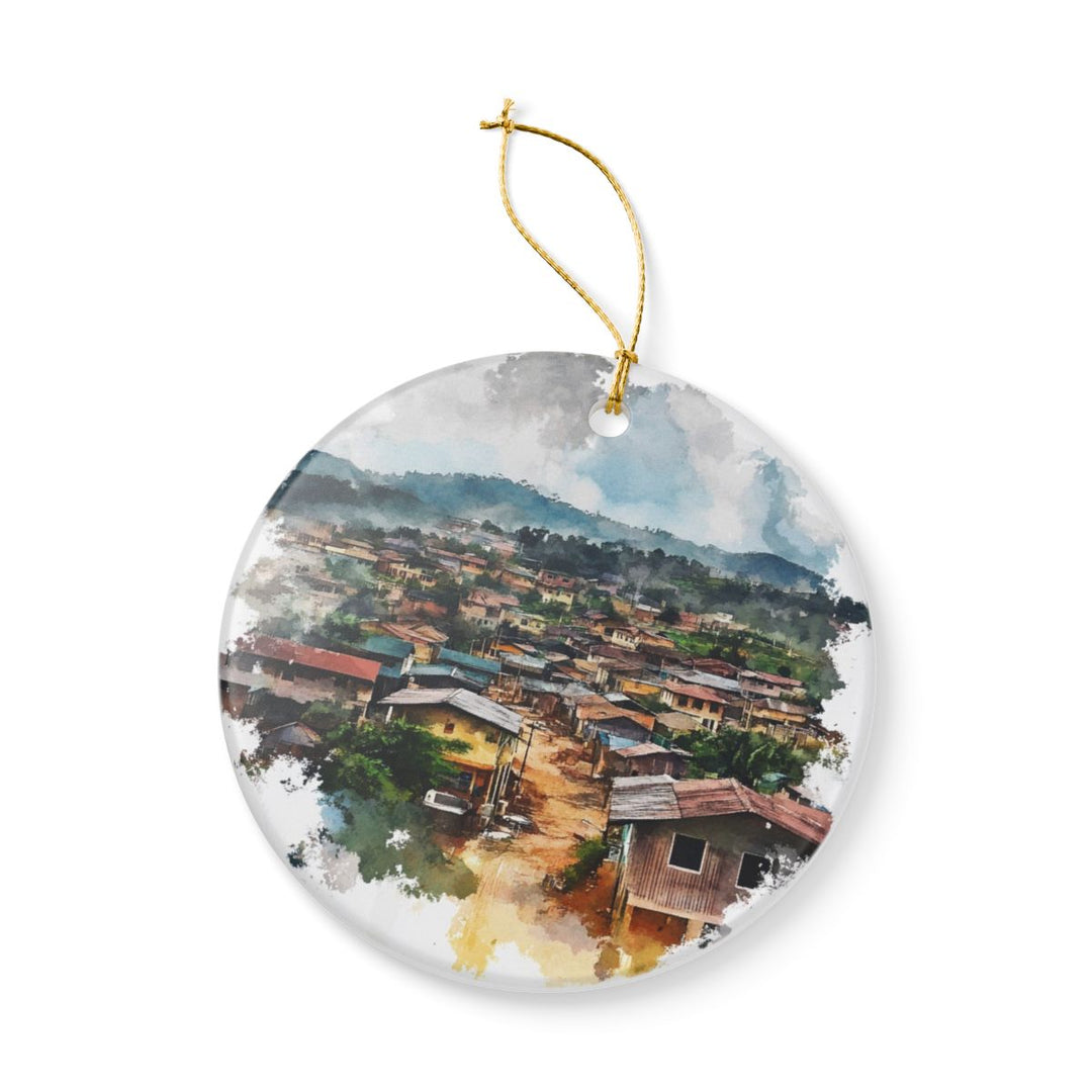 Enugu Nigeria Ornament: Unique Enugu Nigeria Souvenir, Enugu Nigeria Xmas Decor, and Authentic Enugu Nigeria Gift