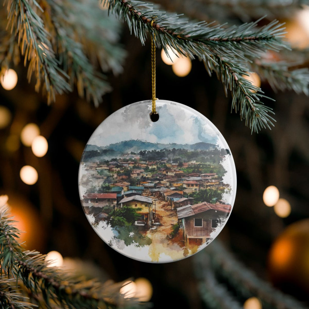 Enugu Nigeria Ornament: Unique Enugu Nigeria Souvenir, Enugu Nigeria Xmas Decor, and Authentic Enugu Nigeria Gift
