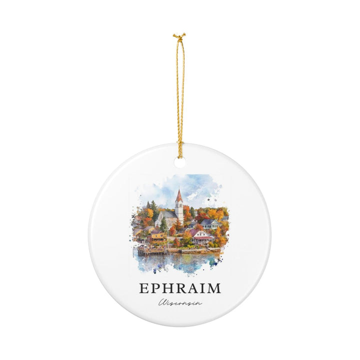 Ephraim Wisconsin USA Ornament: Unique Ephraim Souvenir, Ephraim Wisconsin Xmas Decor, and Authentic Ephraim Gift