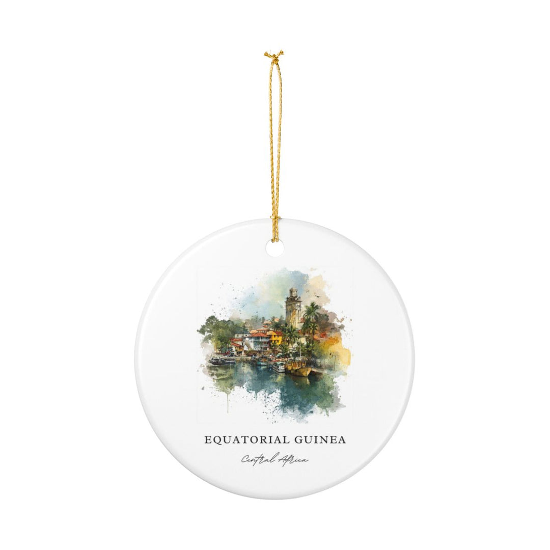 Equatorial Guinea Africa Ornament: Unique Equatorial Guinea Africa Souvenir, Equatorial Guinea Africa Xmas Decor, and Authentic Equatorial Guinea Africa Gift