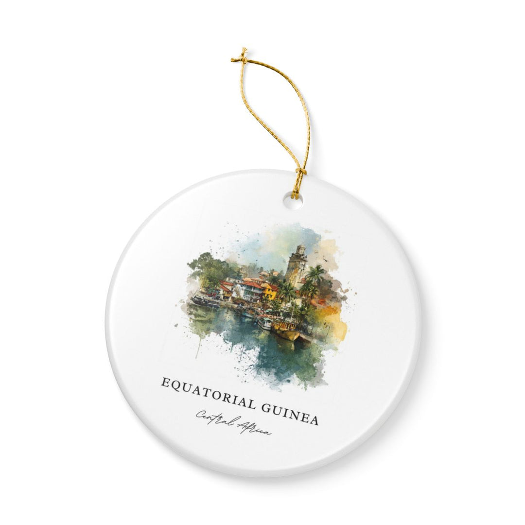 Equatorial Guinea Africa Ornament: Unique Equatorial Guinea Africa Souvenir, Equatorial Guinea Africa Xmas Decor, and Authentic Equatorial Guinea Africa Gift