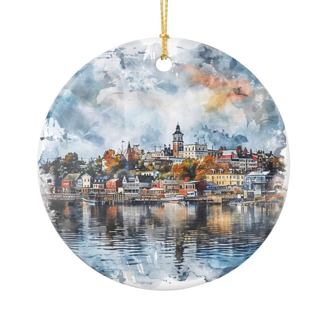 Erie PA Ornament: Unique Erie Souvenir, Erie Pennsylvania Xmas Decor, and Authentic Erie Gift