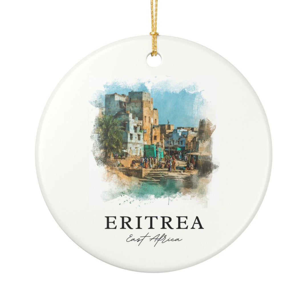 Eritrea Africa Ornament: Unique Eritrea Africa Souvenir, Eritrea Africa Xmas Decor, and Authentic Eritrea Africa Gift
