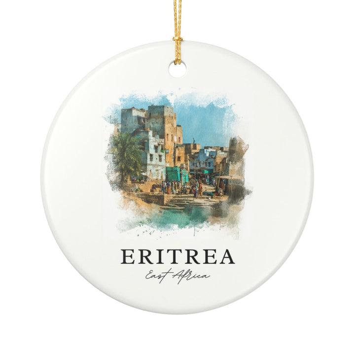 Eritrea Africa Ornament: Unique Eritrea Africa Souvenir, Eritrea Africa Xmas Decor, and Authentic Eritrea Africa Gift