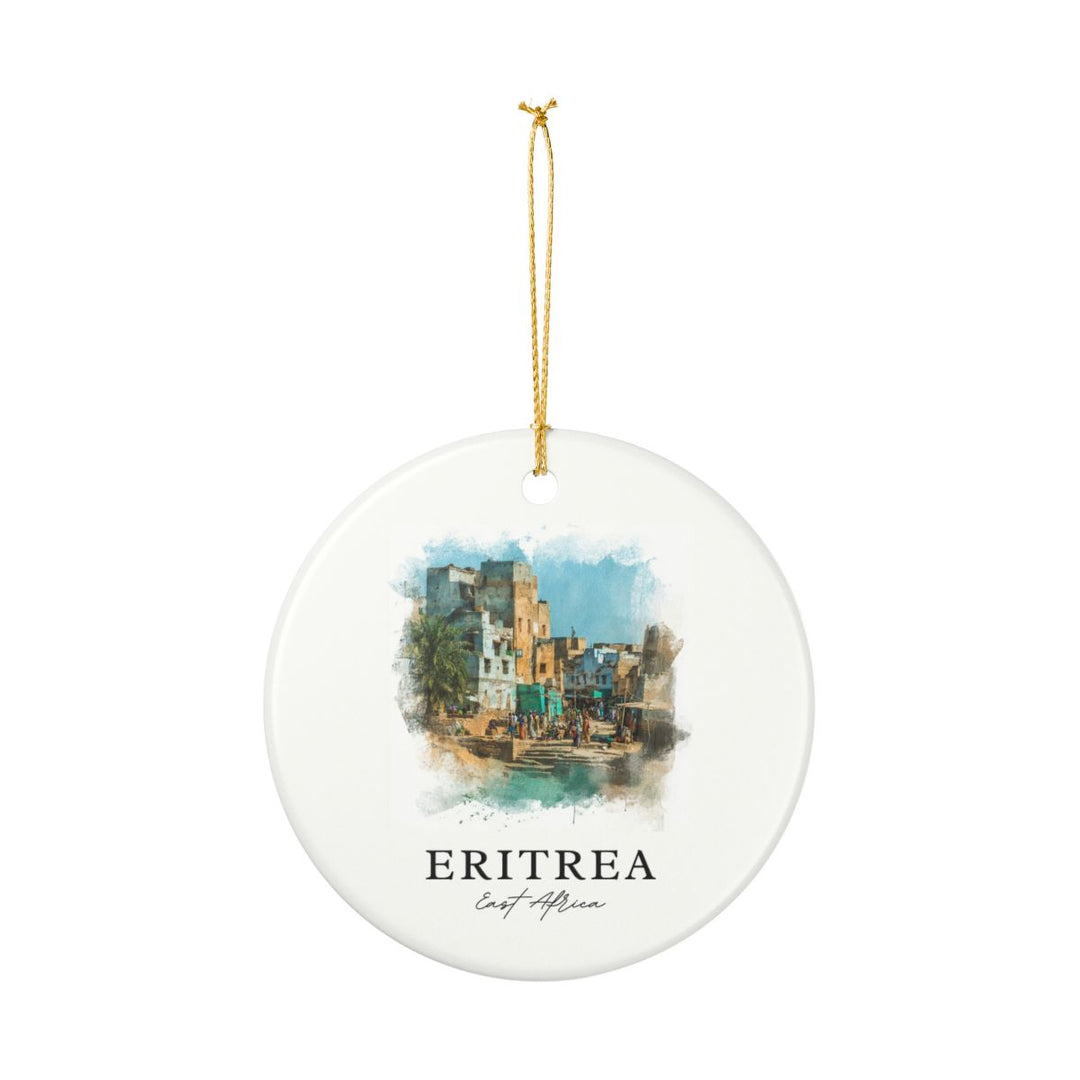 Eritrea Africa Ornament: Unique Eritrea Africa Souvenir, Eritrea Africa Xmas Decor, and Authentic Eritrea Africa Gift