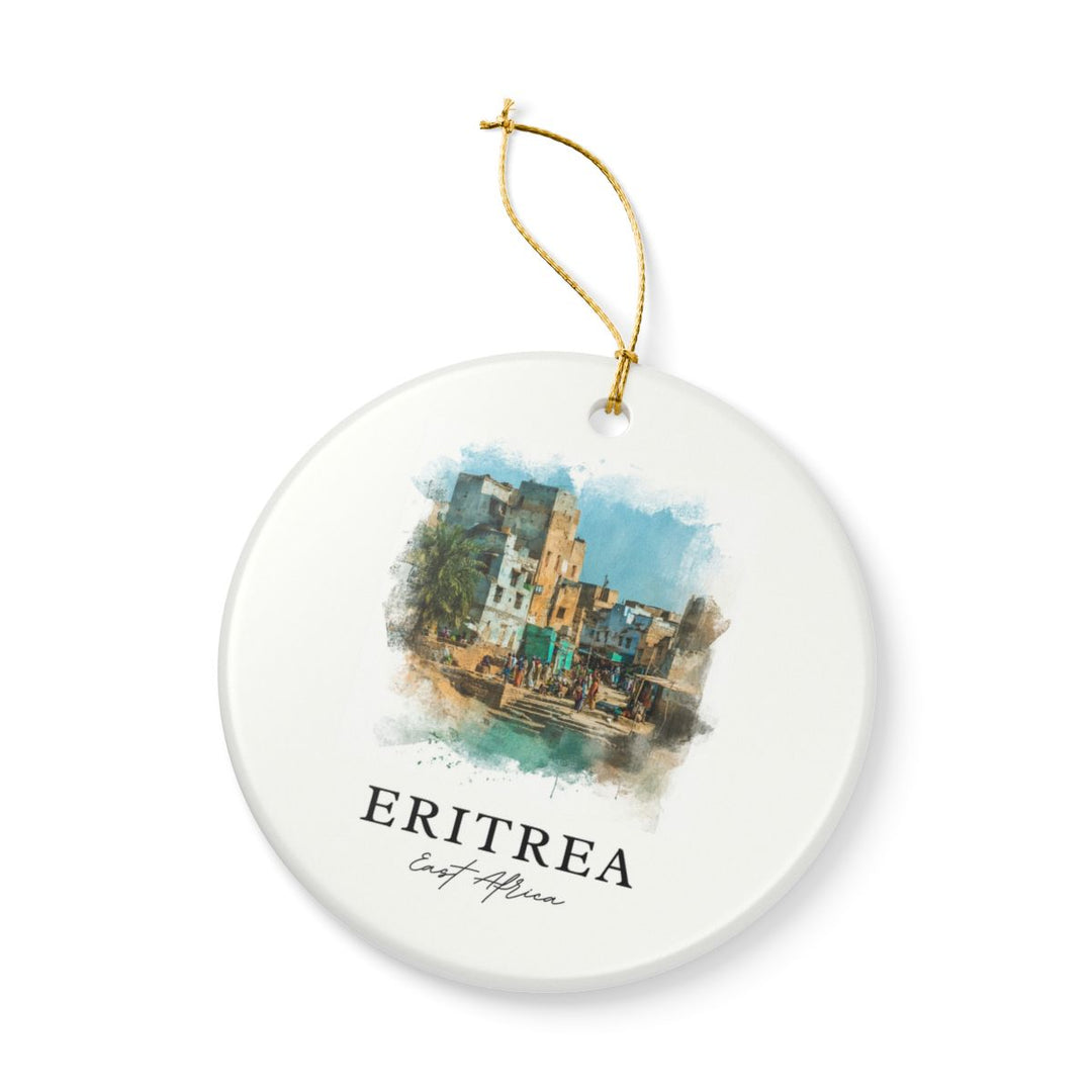 Eritrea Africa Ornament: Unique Eritrea Africa Souvenir, Eritrea Africa Xmas Decor, and Authentic Eritrea Africa Gift