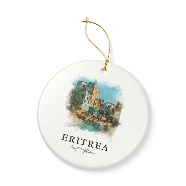 Eritrea Africa Ornament: Unique Eritrea Africa Souvenir, Eritrea Africa Xmas Decor, and Authentic Eritrea Africa Gift