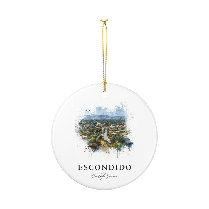 Escondido CA Ornament: Unique Escondido Souvenir, Escondido California Xmas Decor, and Authentic Escondido Gift