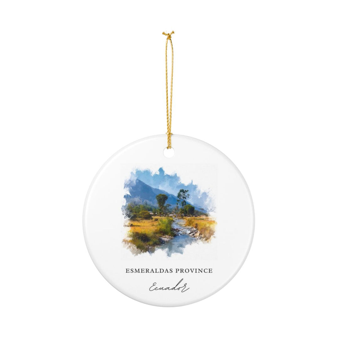 Esmeraldas Province Ecuador Ornament: Unique Esmeraldas Province Souvenir, Esmeraldas Province Ecuador Xmas Decor, and Authentic Esmeraldas Province Gift
