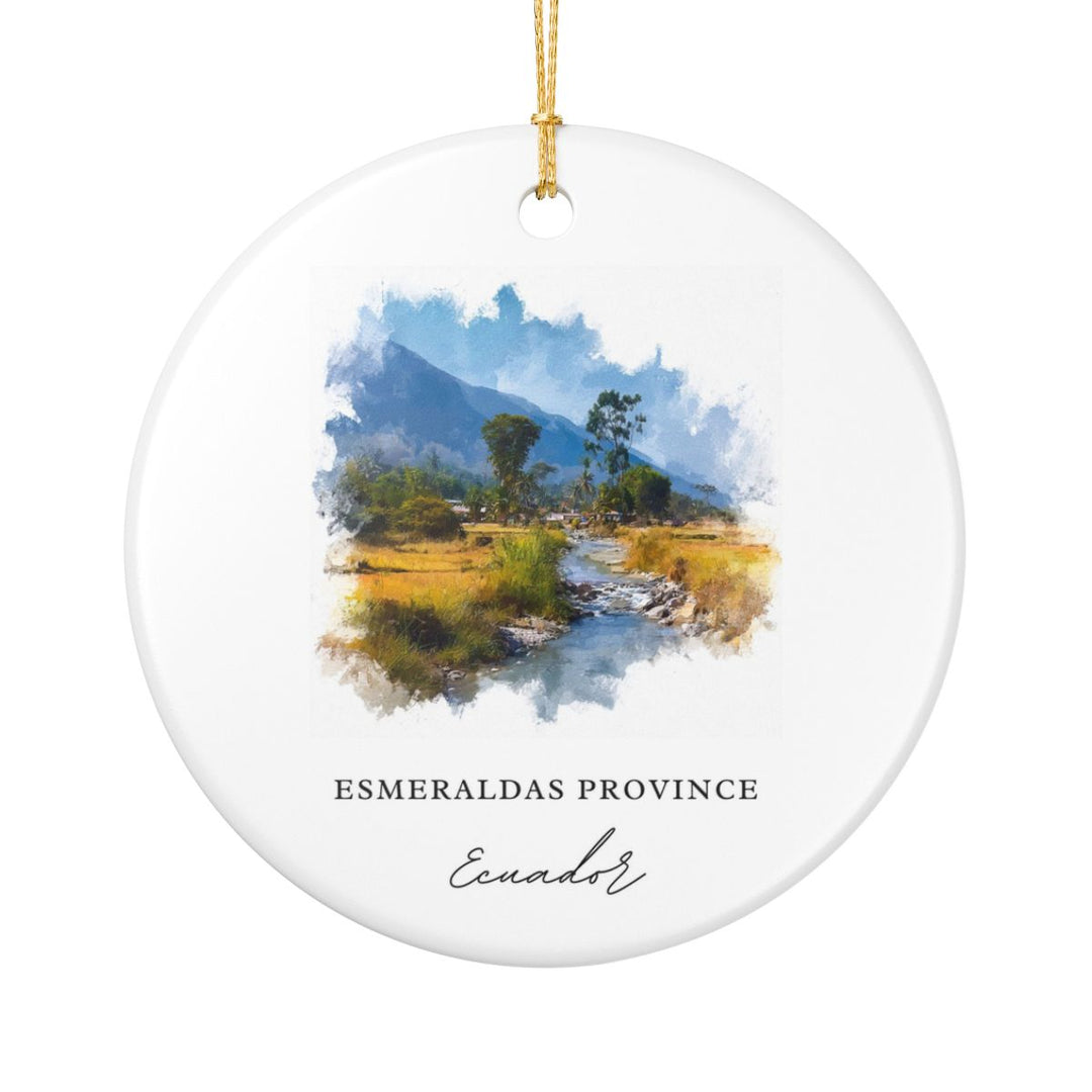Esmeraldas Province Ecuador Ornament: Unique Esmeraldas Province Souvenir, Esmeraldas Province Ecuador Xmas Decor, and Authentic Esmeraldas Province Gift