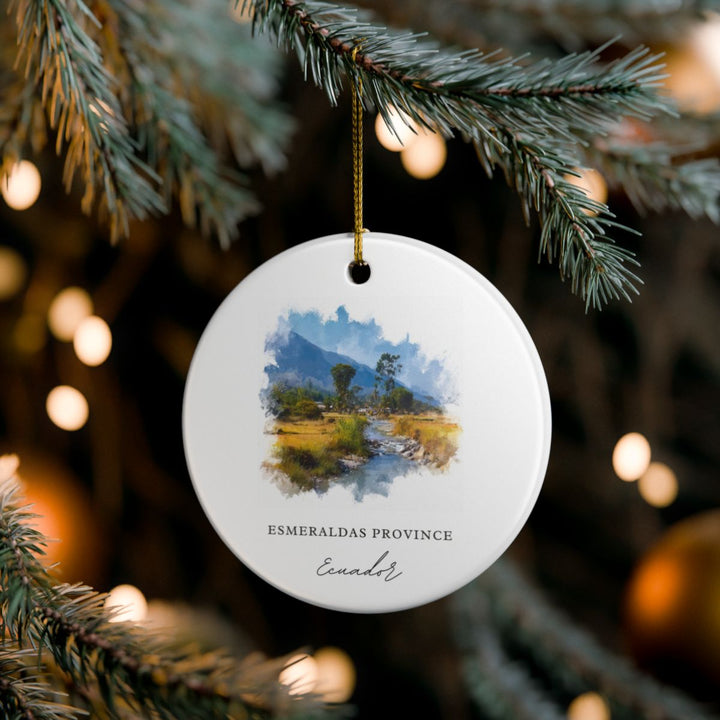Esmeraldas Province Ecuador Ornament: Unique Esmeraldas Province Souvenir, Esmeraldas Province Ecuador Xmas Decor, and Authentic Esmeraldas Province Gift