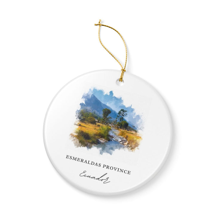Esmeraldas Province Ecuador Ornament: Unique Esmeraldas Province Souvenir, Esmeraldas Province Ecuador Xmas Decor, and Authentic Esmeraldas Province Gift