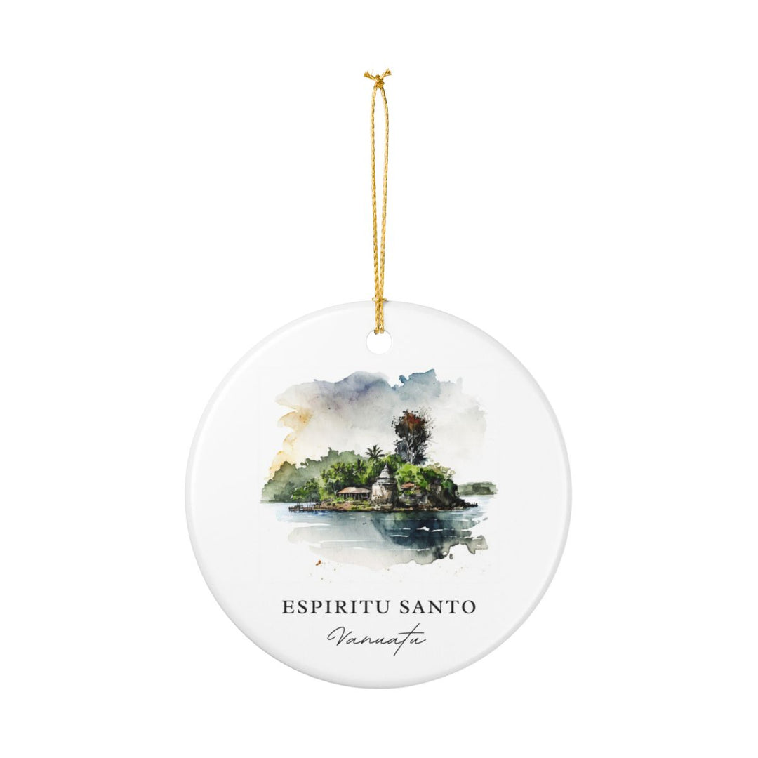 Espiritu Santo Vanuatu Ornament: Unique Espiritu Santo Vanuatu Souvenir, Espiritu Santo Vanuatu Xmas Decor, and Authentic Espiritu Santo Vanuatu Gift
