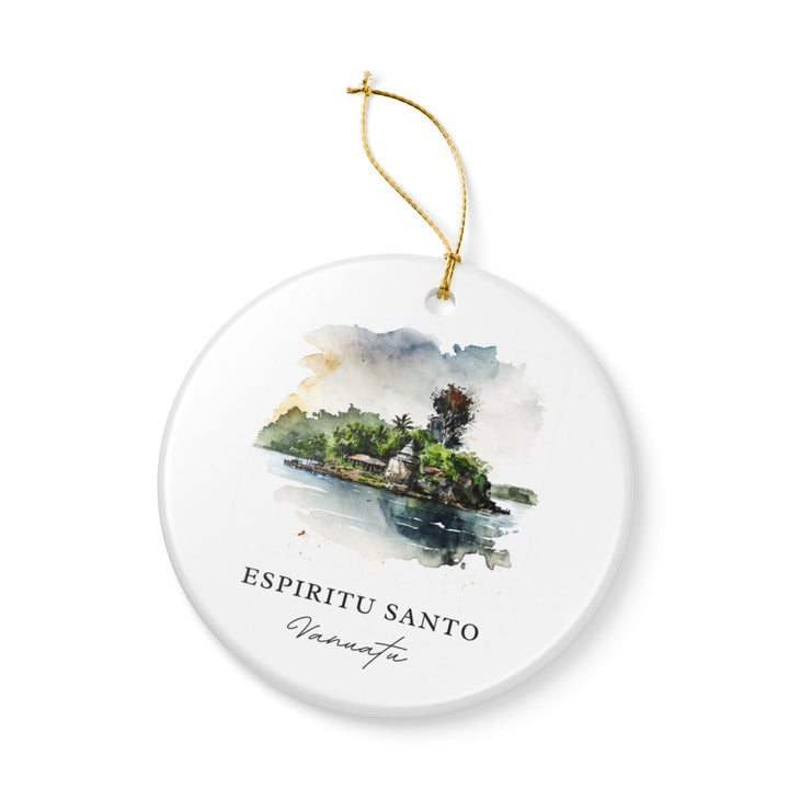 Espiritu Santo Vanuatu Ornament: Unique Espiritu Santo Vanuatu Souvenir, Espiritu Santo Vanuatu Xmas Decor, and Authentic Espiritu Santo Vanuatu Gift