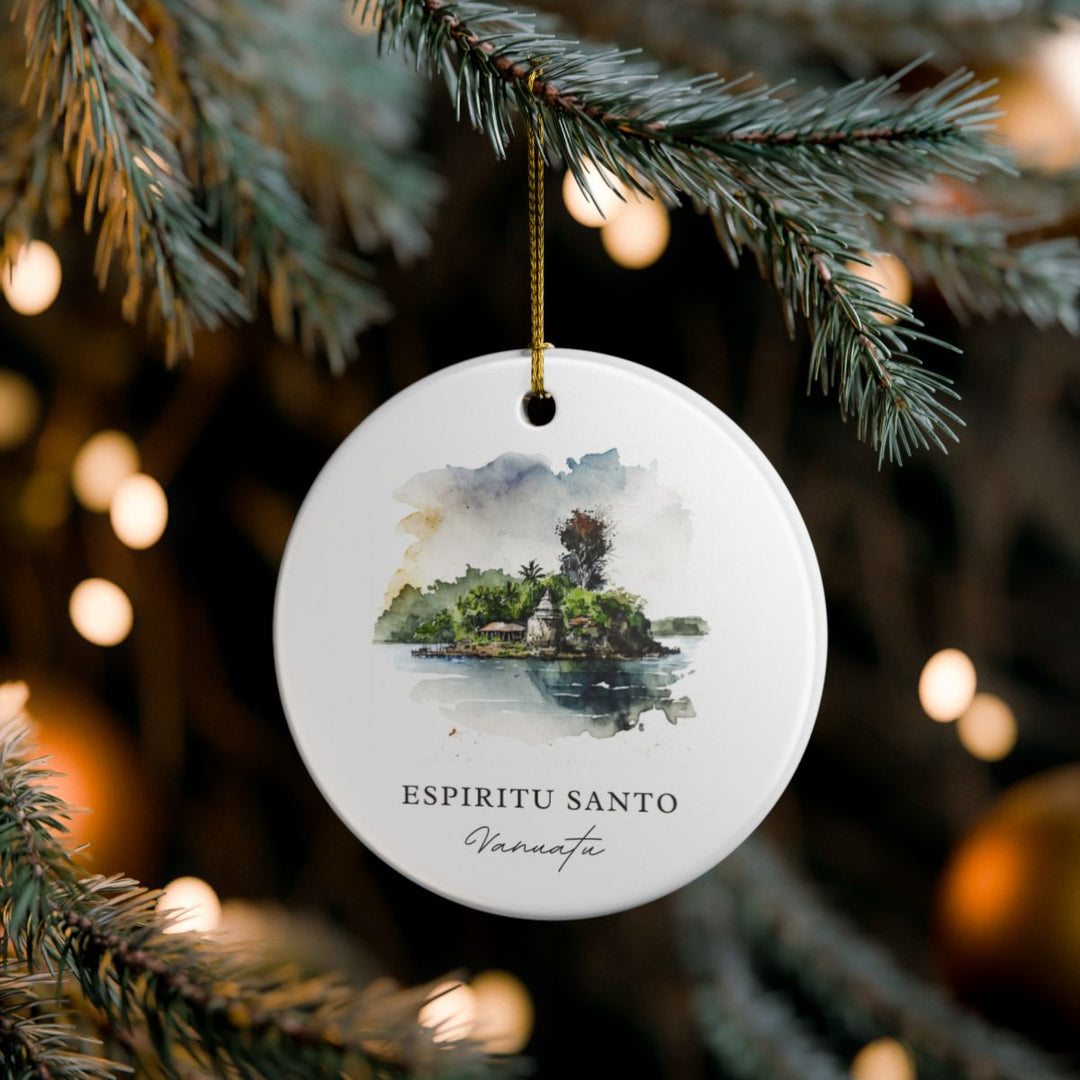 Espiritu Santo Vanuatu Ornament: Unique Espiritu Santo Vanuatu Souvenir, Espiritu Santo Vanuatu Xmas Decor, and Authentic Espiritu Santo Vanuatu Gift