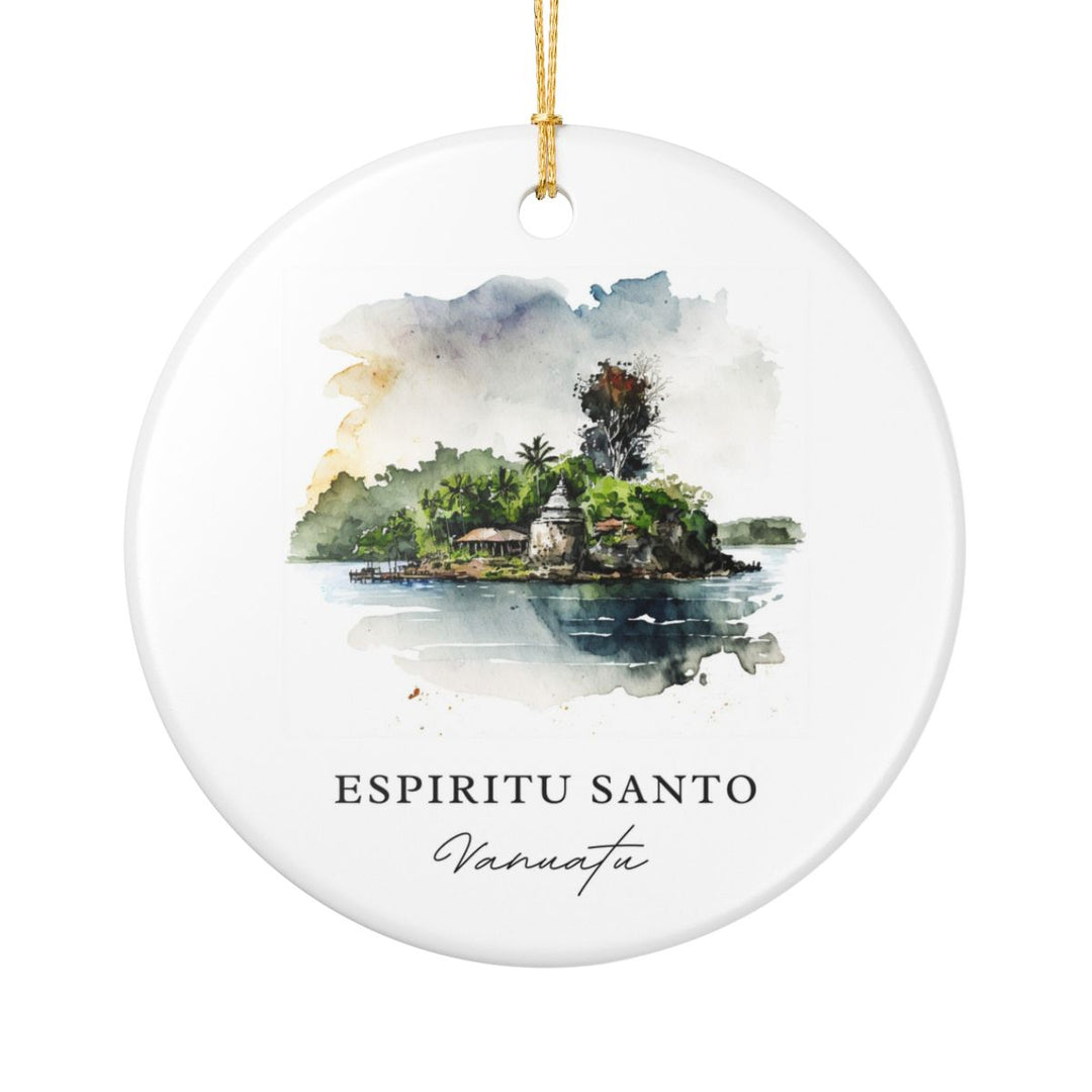 Espiritu Santo Vanuatu Ornament: Unique Espiritu Santo Vanuatu Souvenir, Espiritu Santo Vanuatu Xmas Decor, and Authentic Espiritu Santo Vanuatu Gift