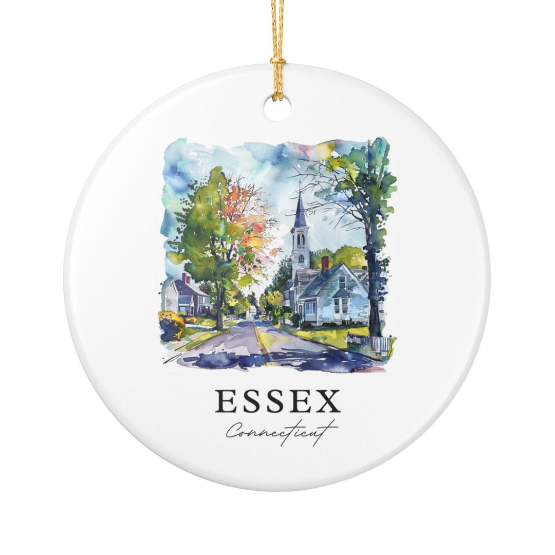 Essex Connecticut Ornament: Unique Essex Connecticut Souvenir, Essex Connecticut Xmas Decor, and Authentic Essex Connecticut Gift