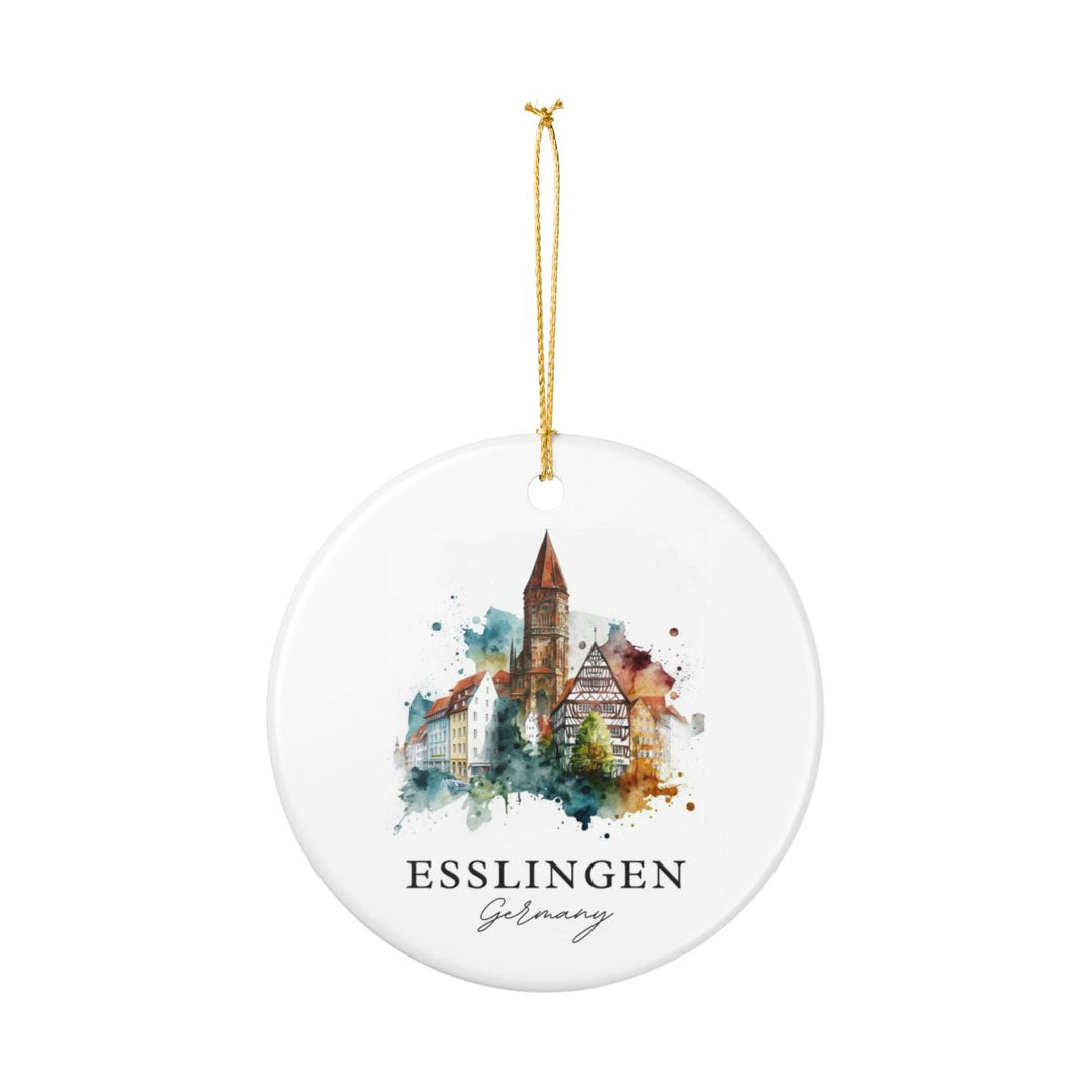 Esslingen Germany Ornament: Unique Esslingen Souvenir, Esslingen Germany Xmas Decor, and Authentic Esslingen Gift