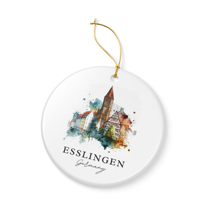 Esslingen Germany Ornament: Unique Esslingen Souvenir, Esslingen Germany Xmas Decor, and Authentic Esslingen Gift