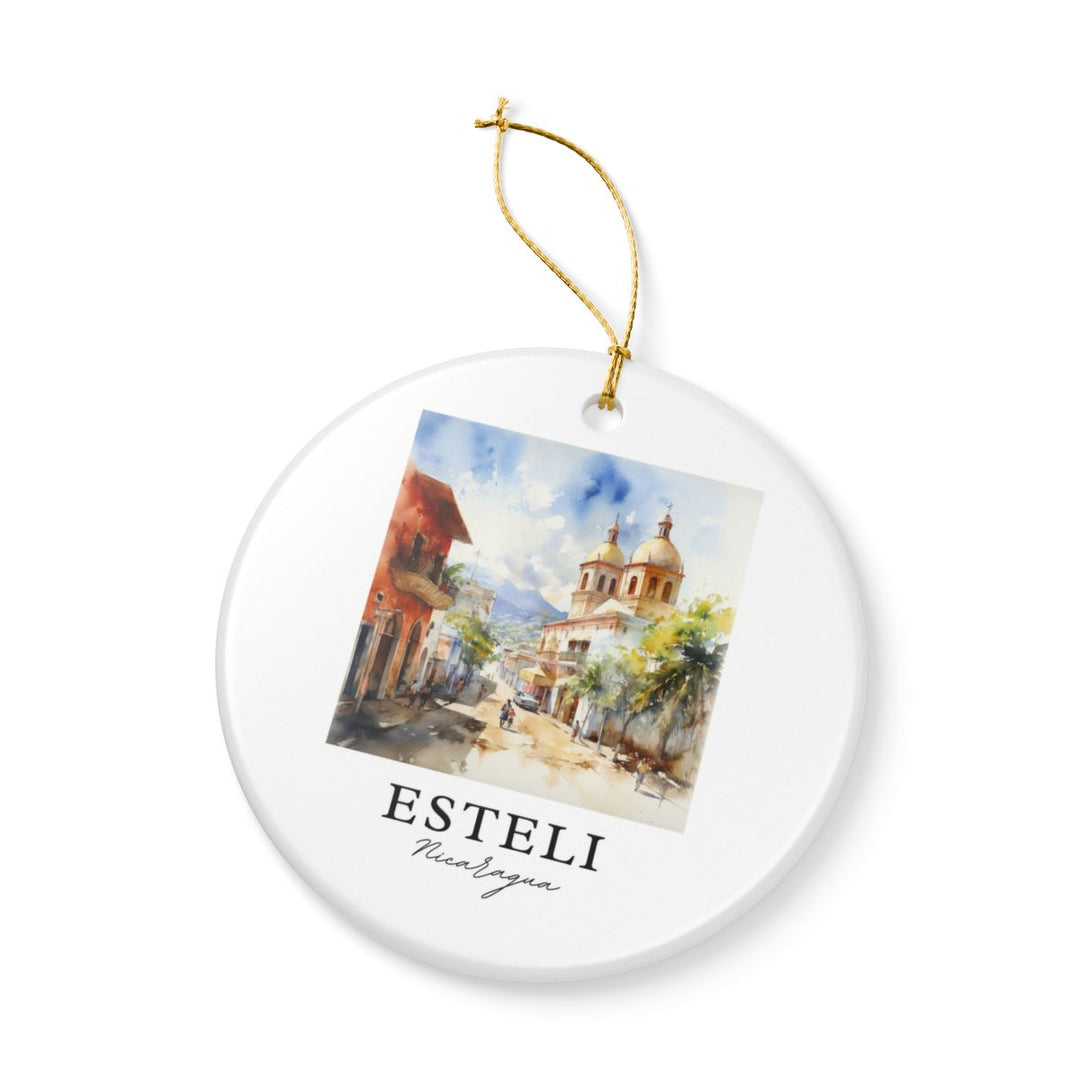 Esteli Nicaragua Ornament: Unique Esteli Nicaragua Souvenir, Esteli Nicaragua Xmas Decor, and Authentic Esteli Nicaragua Gift