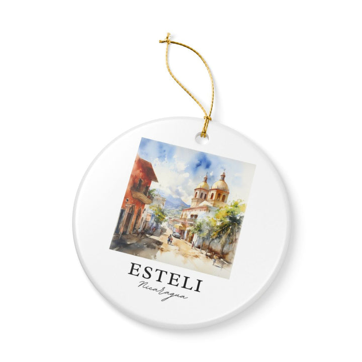 Esteli Nicaragua Ornament: Unique Esteli Nicaragua Souvenir, Esteli Nicaragua Xmas Decor, and Authentic Esteli Nicaragua Gift