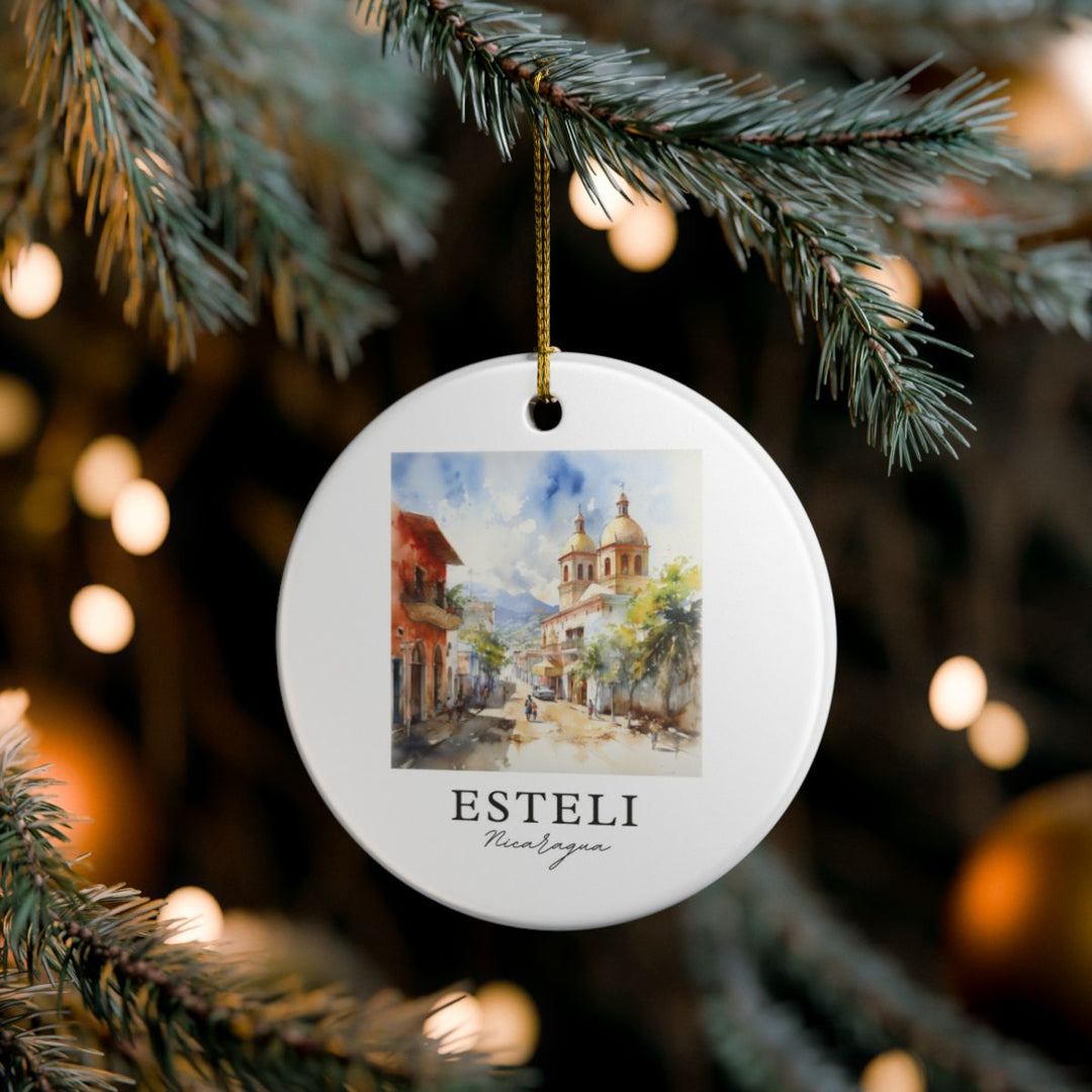 Esteli Nicaragua Ornament: Unique Esteli Nicaragua Souvenir, Esteli Nicaragua Xmas Decor, and Authentic Esteli Nicaragua Gift