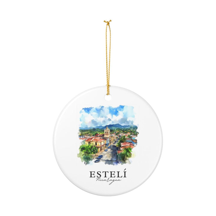 Estelí Nicaragua Ornament: Unique Estelí Nicaragua Souvenir, Estelí Nicaragua Xmas Decor, and Authentic Estelí Nicaragua Gift
