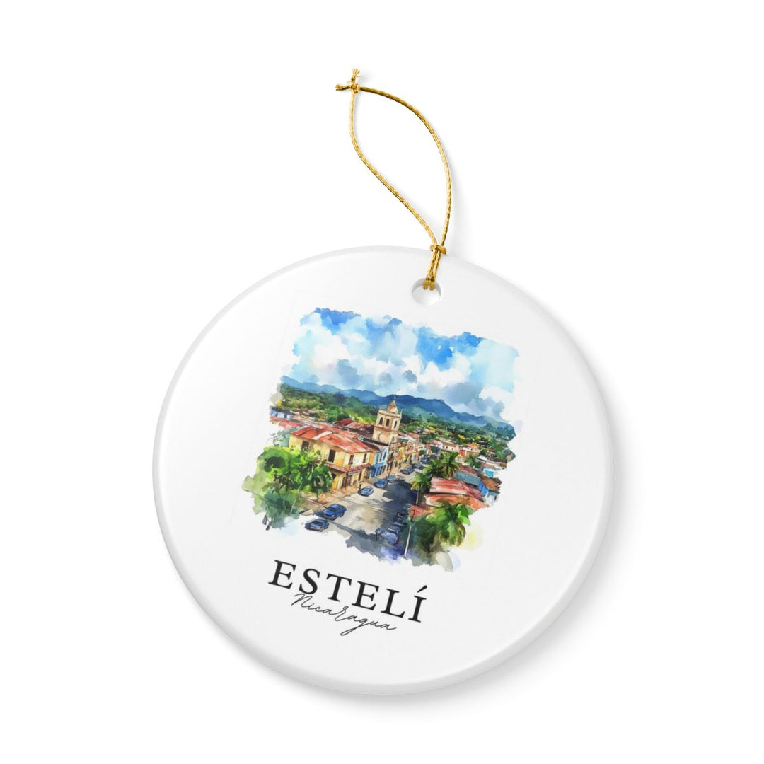 Estelí Nicaragua Ornament: Unique Estelí Nicaragua Souvenir, Estelí Nicaragua Xmas Decor, and Authentic Estelí Nicaragua Gift