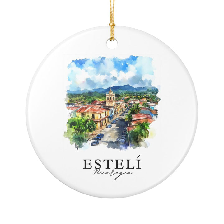 Estelí Nicaragua Ornament: Unique Estelí Nicaragua Souvenir, Estelí Nicaragua Xmas Decor, and Authentic Estelí Nicaragua Gift