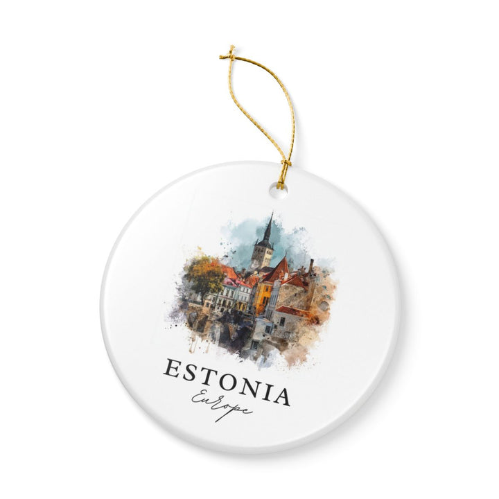 Estonia Ornament: Unique Estonia Souvenir, Estonia Xmas Decor, and Authentic Estonia Gift