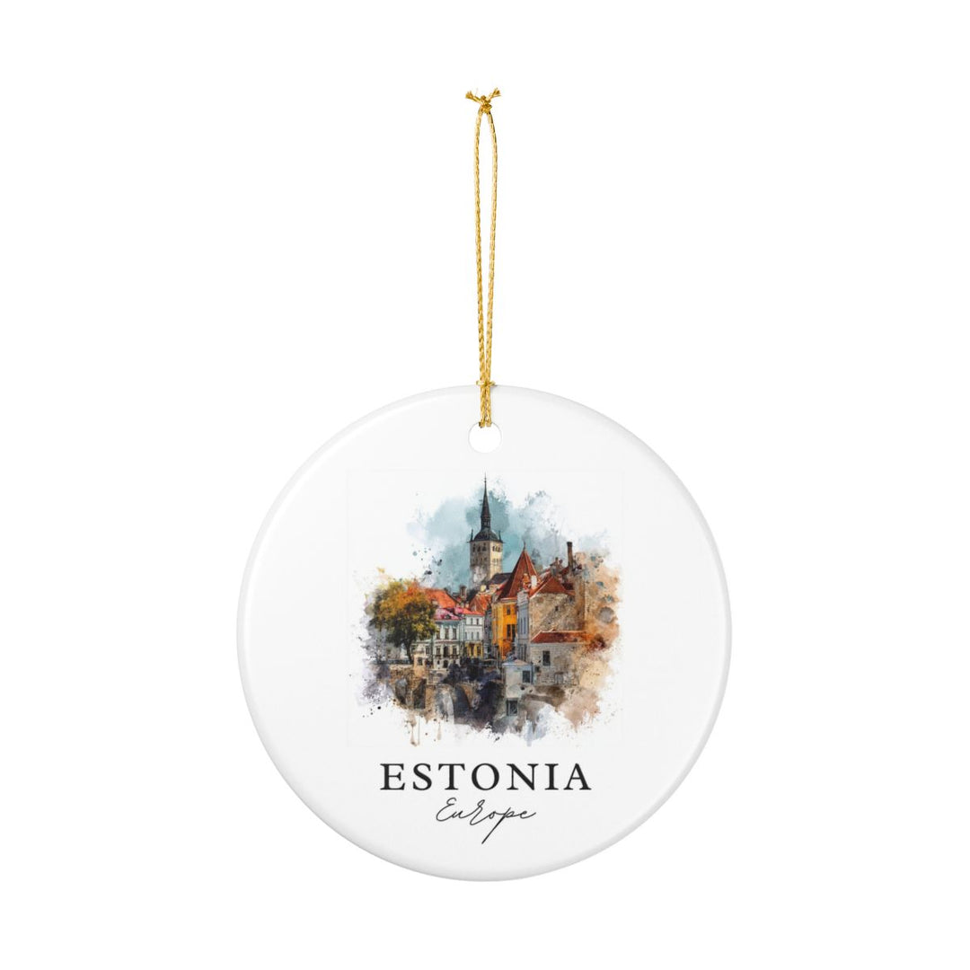 Estonia Ornament: Unique Estonia Souvenir, Estonia Xmas Decor, and Authentic Estonia Gift