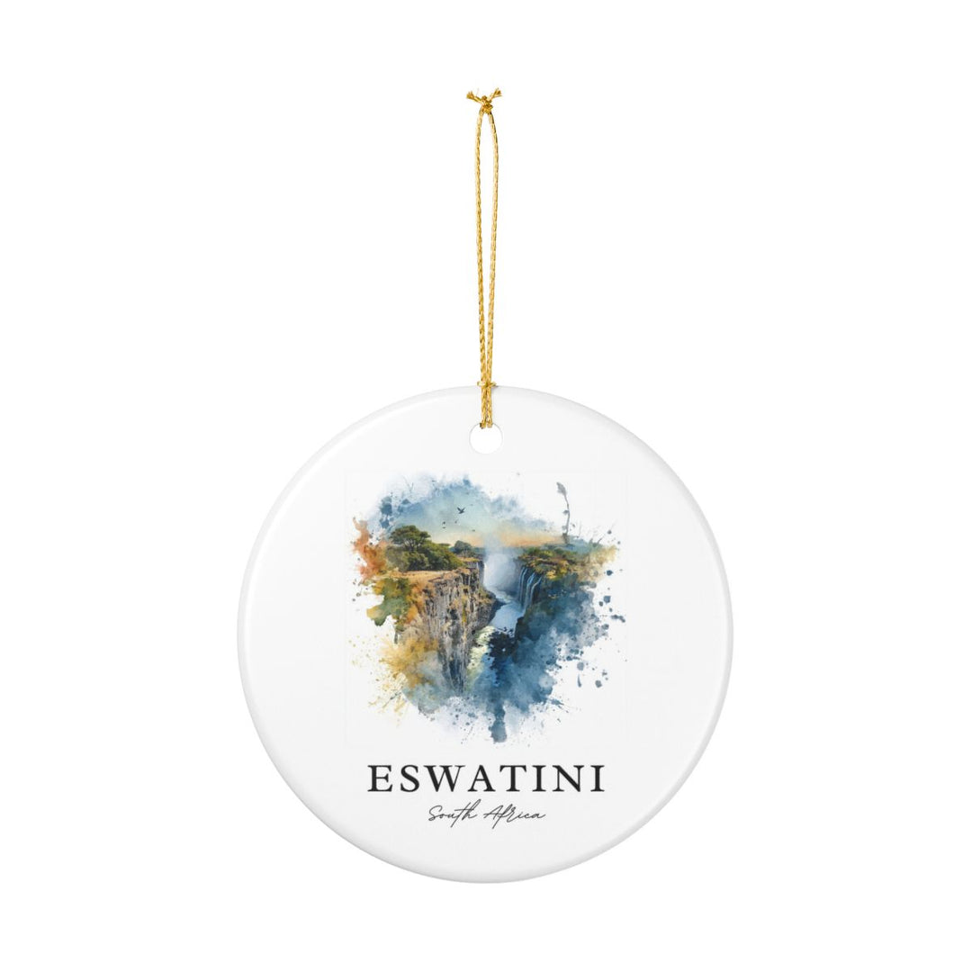 Eswatini South Africa Ornament: Unique Eswatini Souvenir, Eswatini South Africa Xmas Decor, and Authentic Eswatini Gift