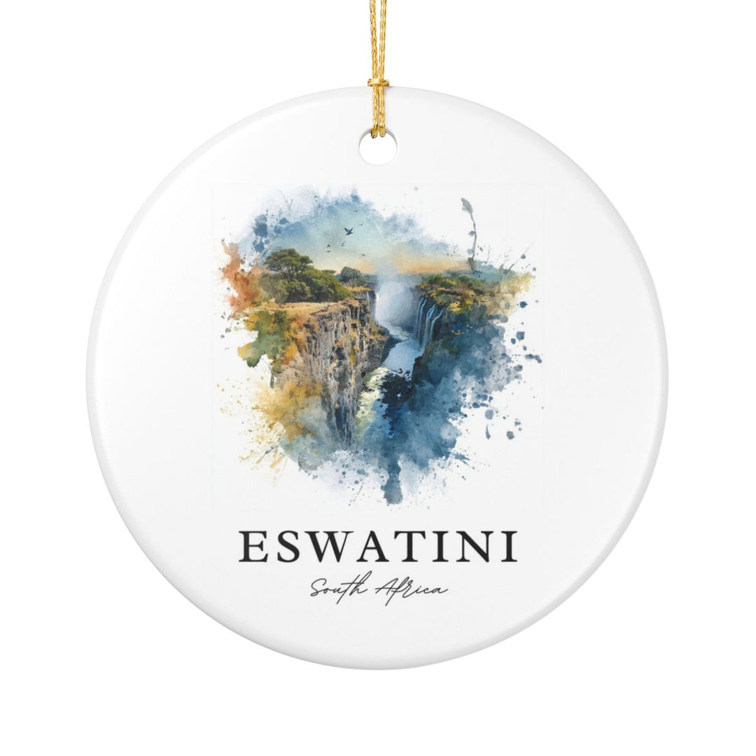 Eswatini South Africa Ornament: Unique Eswatini Souvenir, Eswatini South Africa Xmas Decor, and Authentic Eswatini Gift