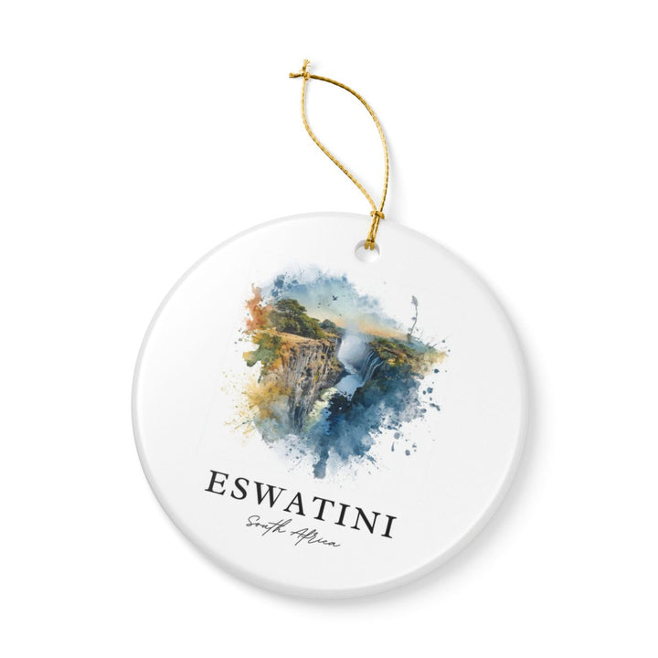 Eswatini South Africa Ornament: Unique Eswatini Souvenir, Eswatini South Africa Xmas Decor, and Authentic Eswatini Gift